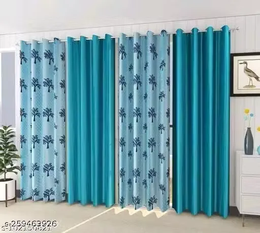 BEACH TREE SUPERIOR QUALITY CURTAIN 4PCS COMBO SET